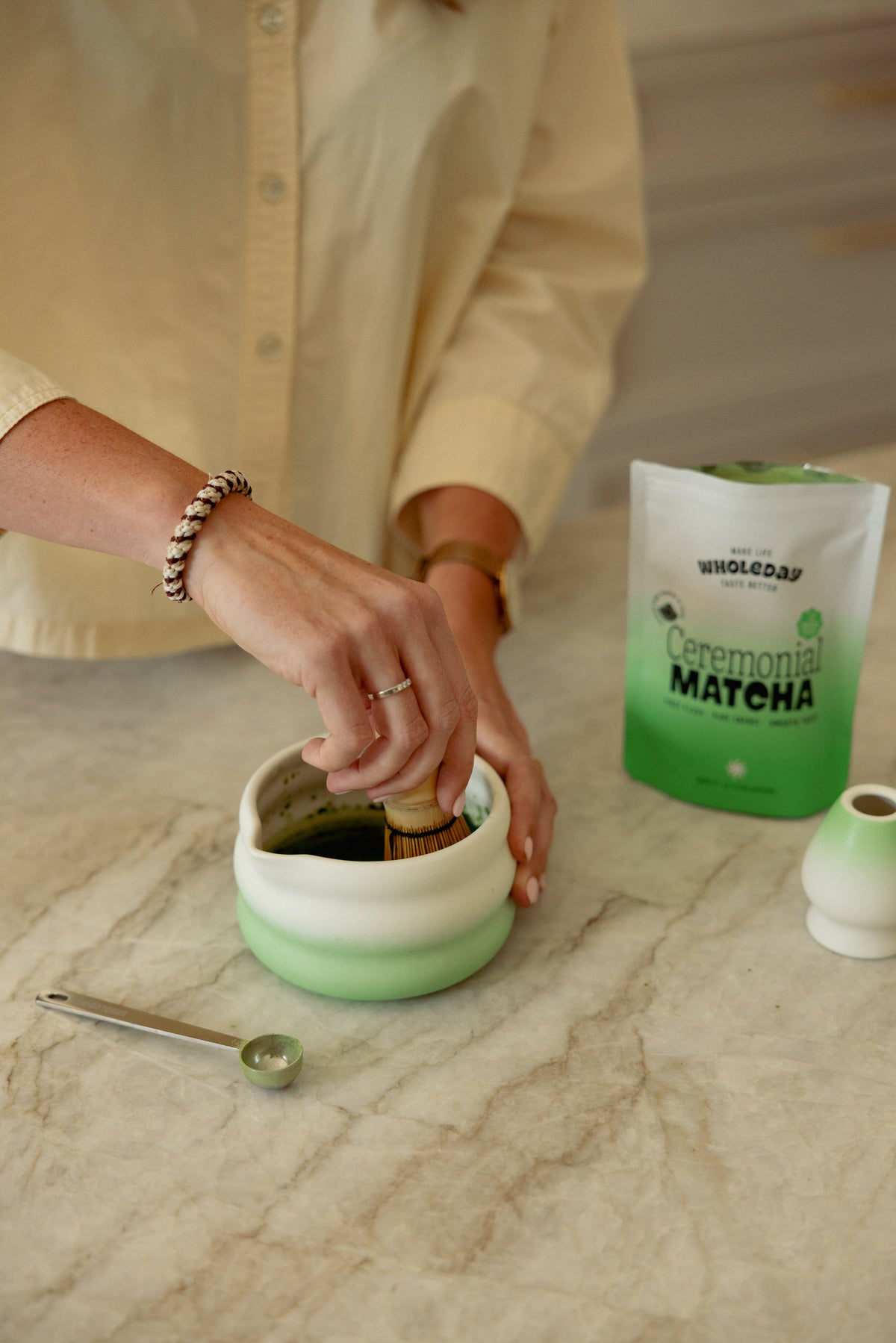 Matcha preparation step