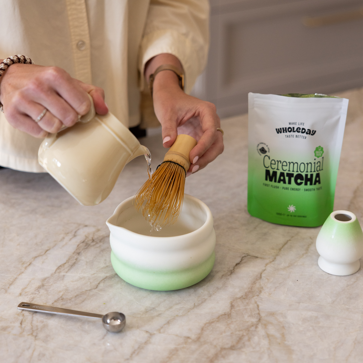 Matcha preparation step