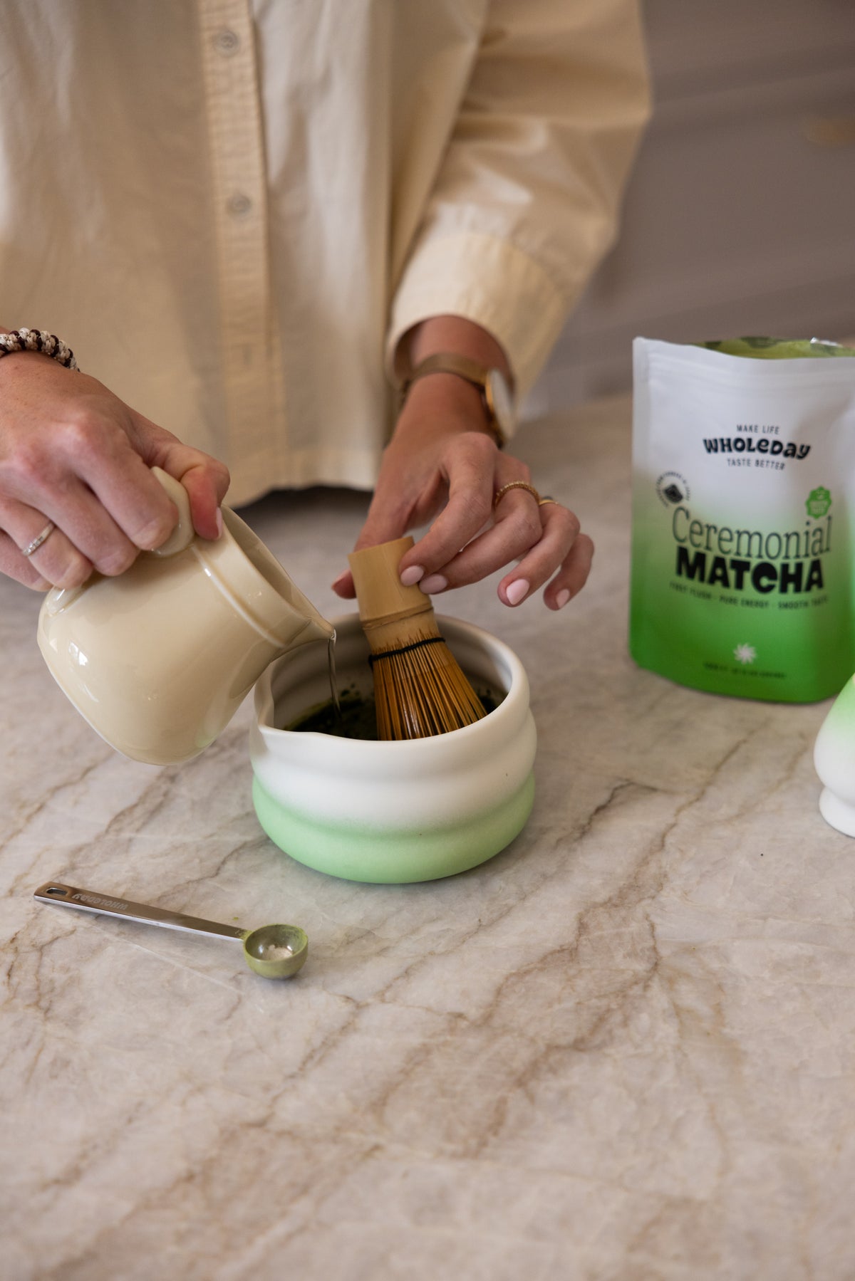 Matcha preparation step