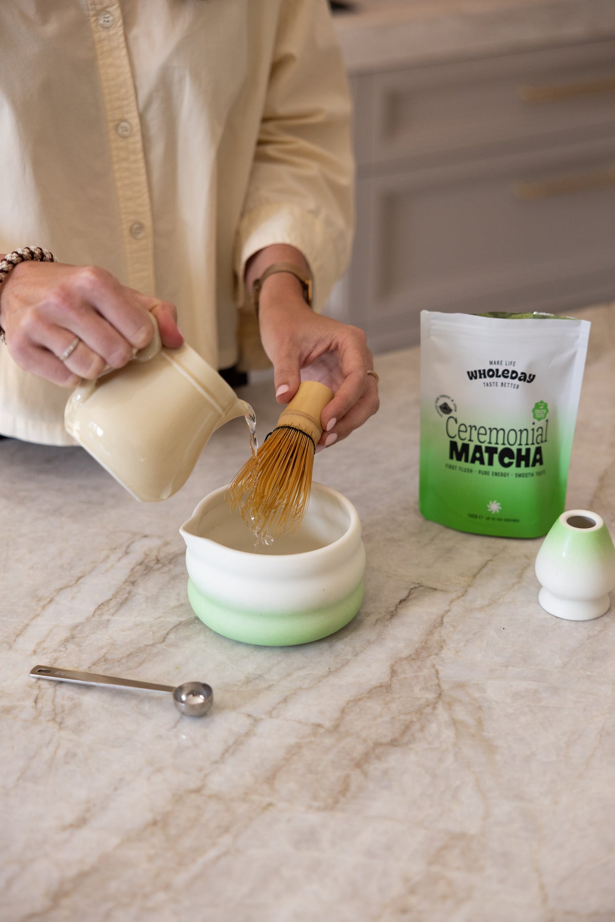 Matcha preparation step