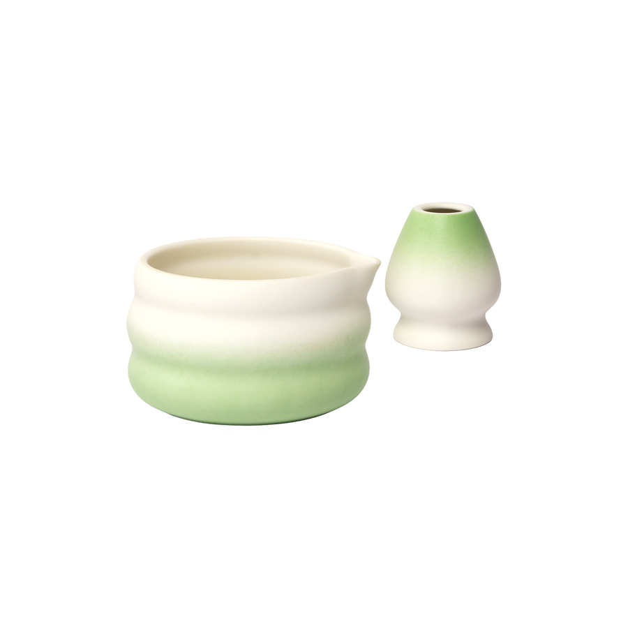 Matcha Bowl + Whisk Holder Fade