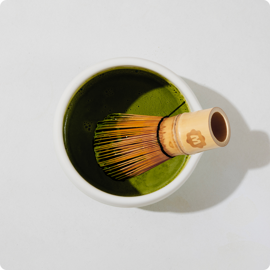Matcha Bowl + Whisk Holder Beige